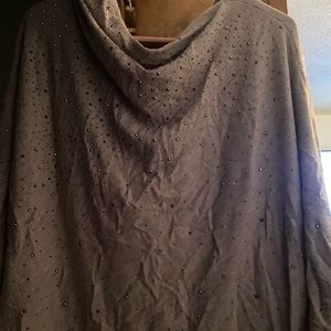 Poncho type shirt